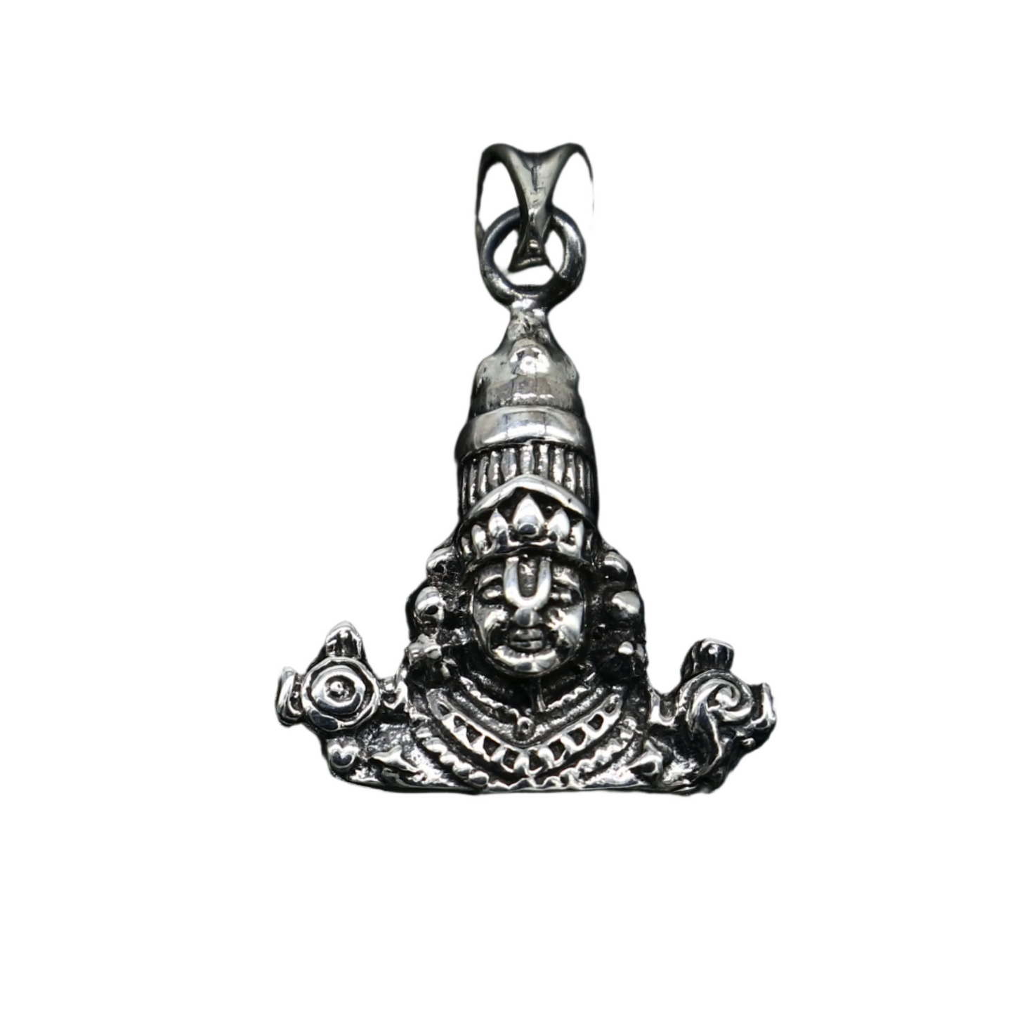 925 sterling silver vintage stylish Hindu idol tirupati balaji and Laxmi Pendant, amazing design Krishna pendant gifting jewelry ssp1597