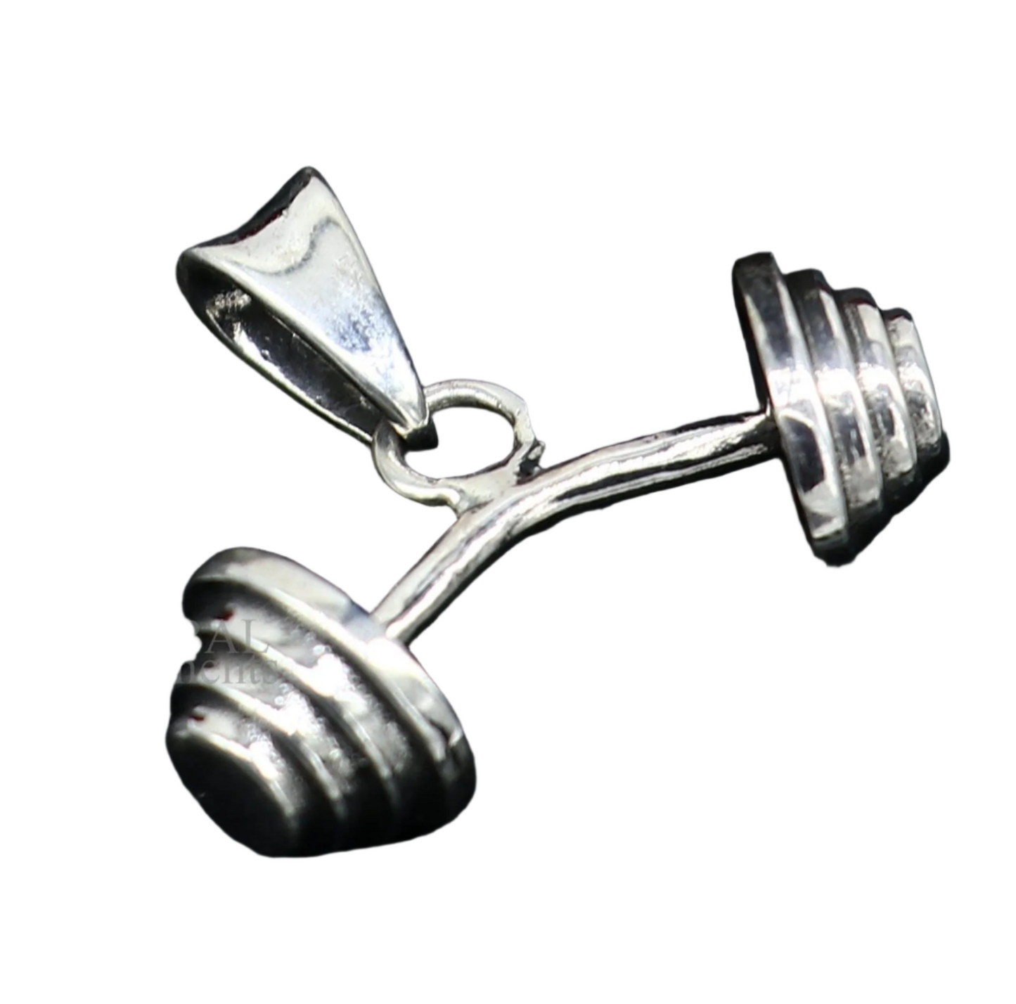 Exclusive design 925 sterling silver unique barbell dumbbell pendant, excellent design stylish unisex pendant jewelry from India ssp1728