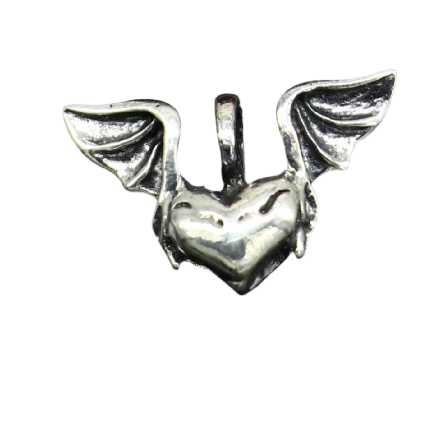 925 solid sterling silver handmade amazing heart with feather design customized pendant stylish locket unisex gifting jewelry  ssp1660 - TRIBAL ORNAMENTS