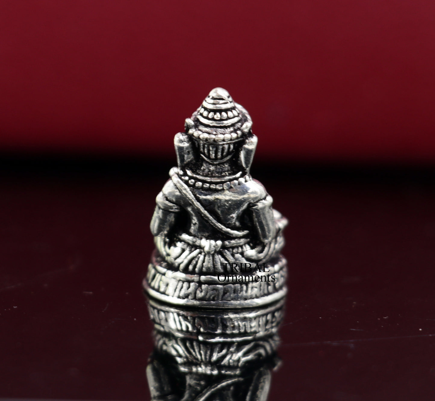 925 Sterling silver Lord Ganesh Idol small statue Figurine, handcrafted Lord Ganesh statue sculpture Diwali puja gift art503