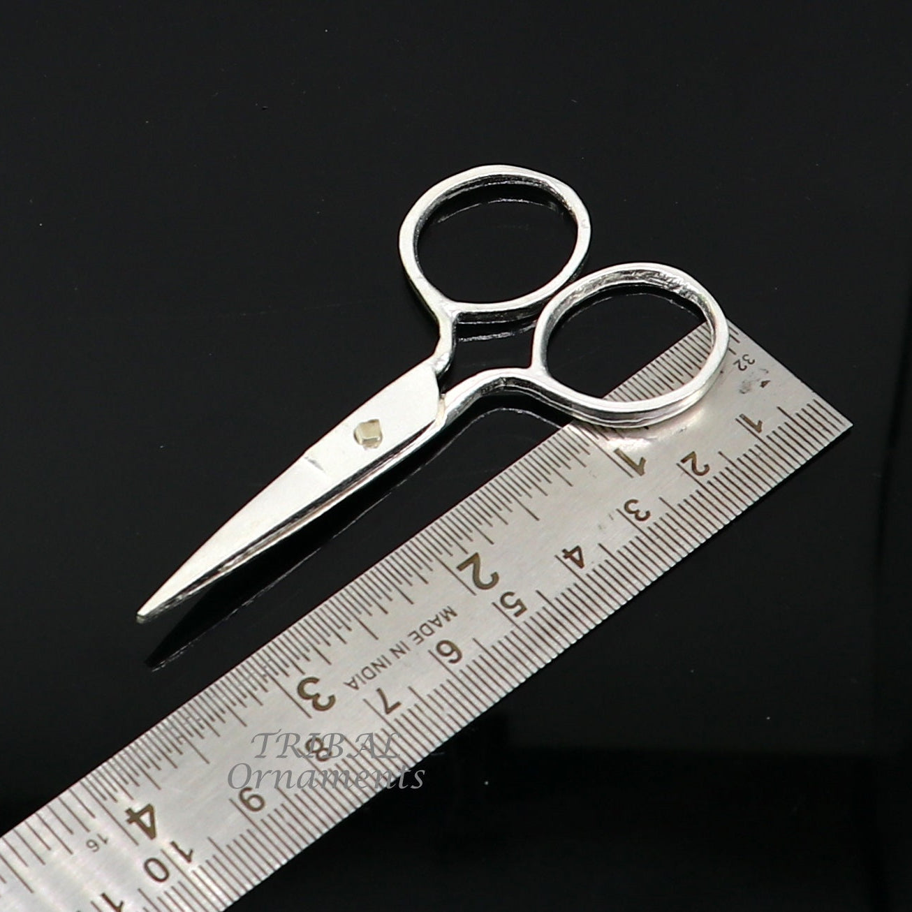 925 sterling silver handmade solid scissor, amazing unique silver tools for gifting to idols or puja articles su992