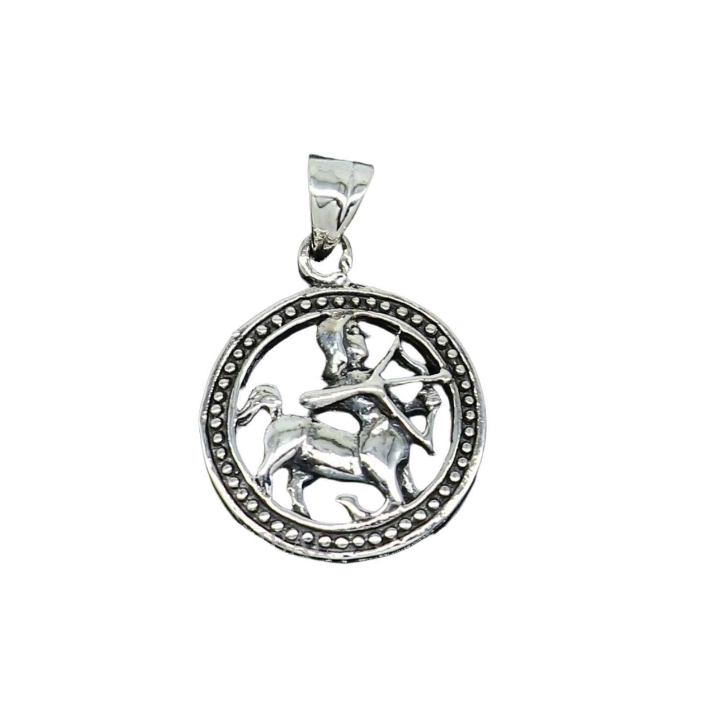 925 sterling silver amazing horoscope zodiac sign or symbol Sagittarius pendant unique Dhanu Rashi symbol pendant best ethnic jewelry nsp571