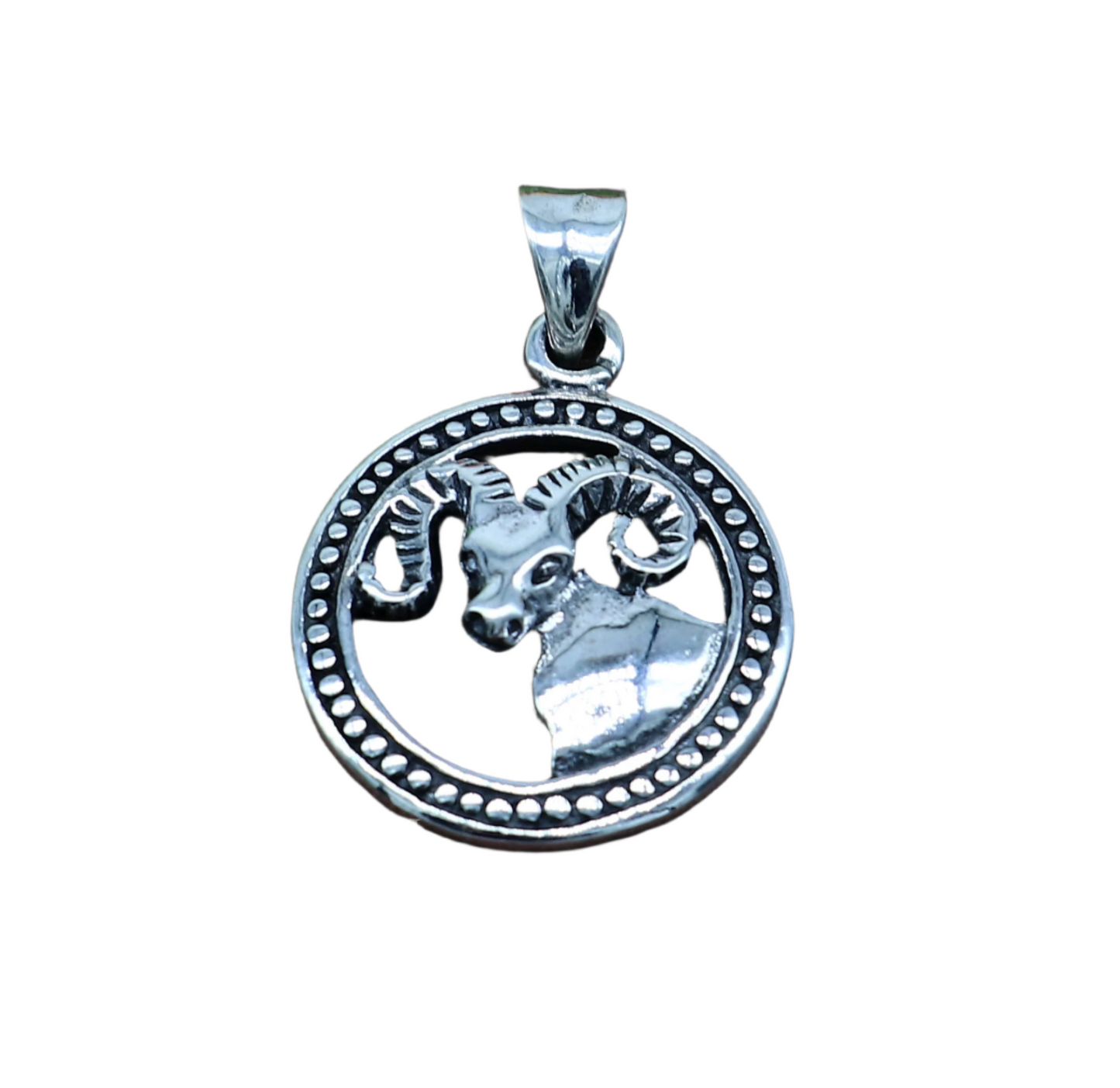 925 sterling silver unique Design horoscope zodiac Aries sign/symbol pendant unique Mesh Rashi symbol pendant best ethnic jewelry nsp574