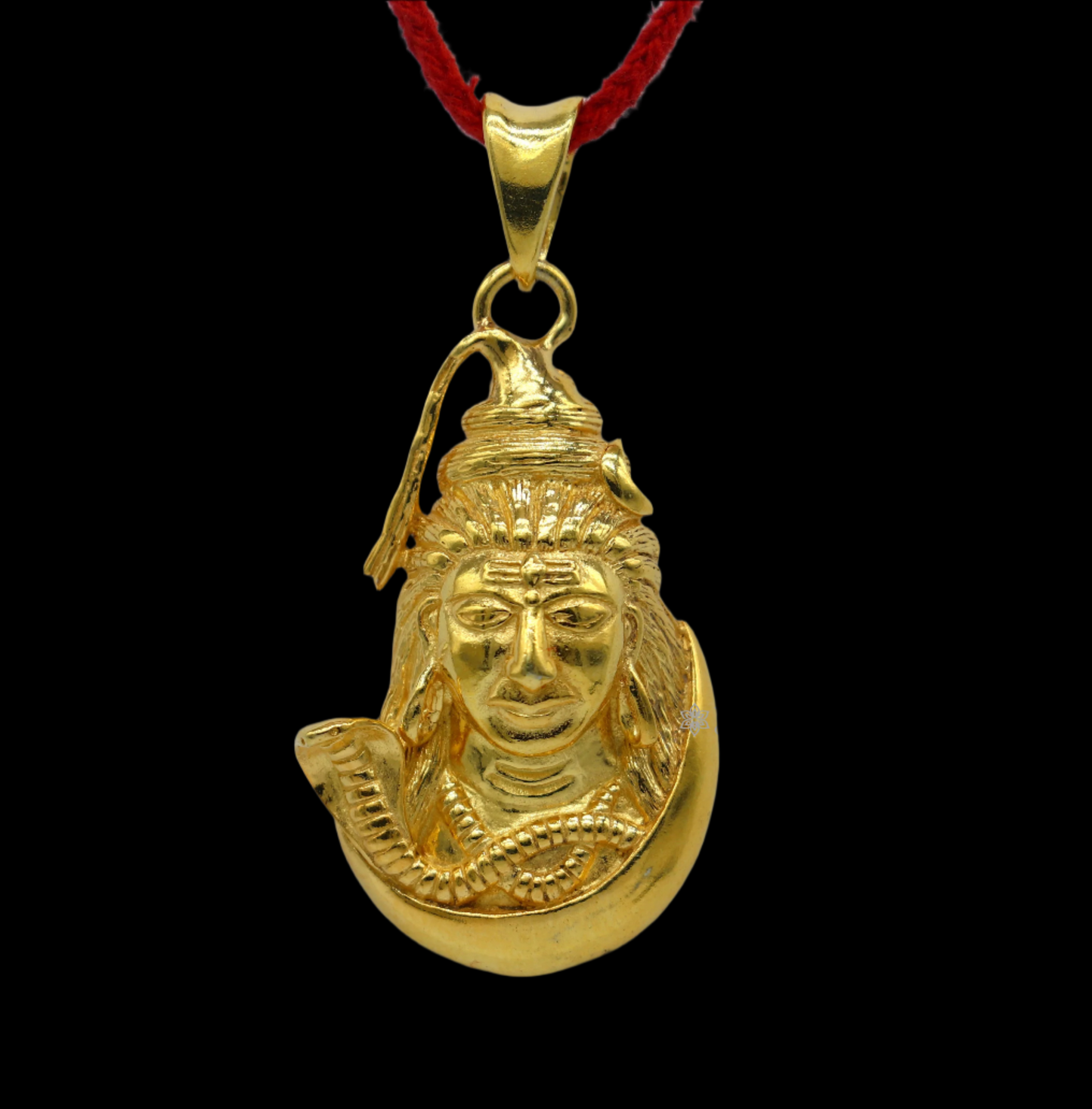 925 sterling silver amazing gold polished idol Lord Shiva pendant, excellent gifting unisex locket pendant customized jewelry nsp617