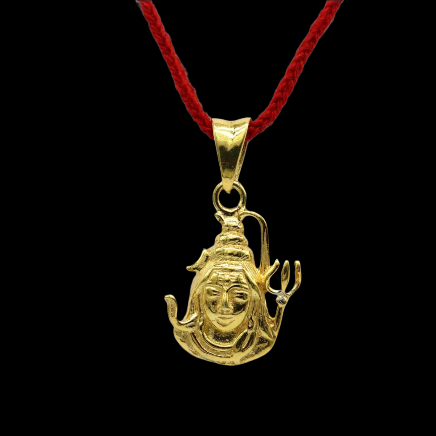 925 sterling silver unique gold polished design idols Lord Shiva pendant, excellent style pendant with trident  unisex divine jewelry nsp600