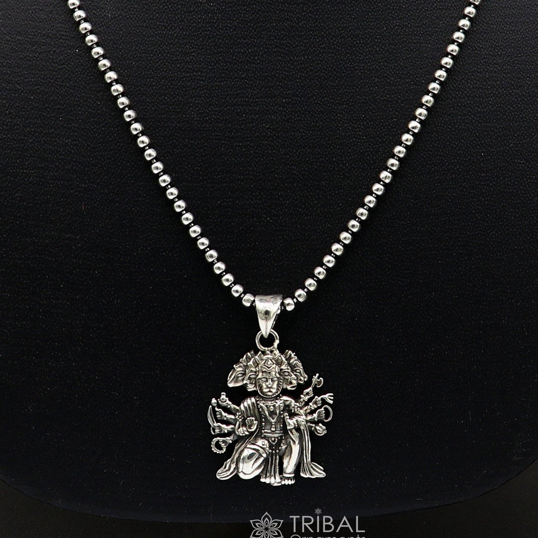 Divine 925 sterling silver handmade Hindu god Lord Panchmukhi Hanuman pendant amazing designer trendy  pendant unisex gifting jewelry Nsp621 - TRIBAL ORNAMENTS