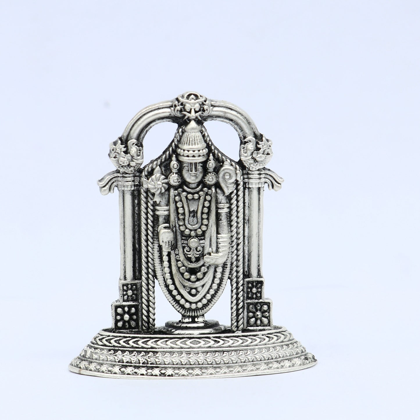 5.1cm 925 sterling silver stylish divine Venkateswara idol tirupati balaji statue sculpture figurine amazing crafted statue gift art733