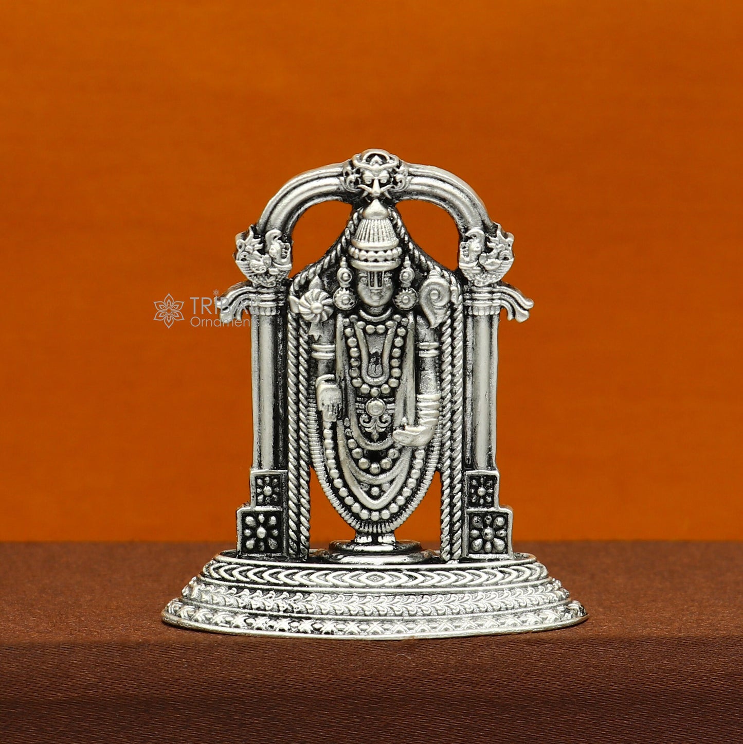 5.1cm 925 sterling silver stylish divine Venkateswara idol tirupati balaji statue sculpture figurine amazing crafted statue gift art733