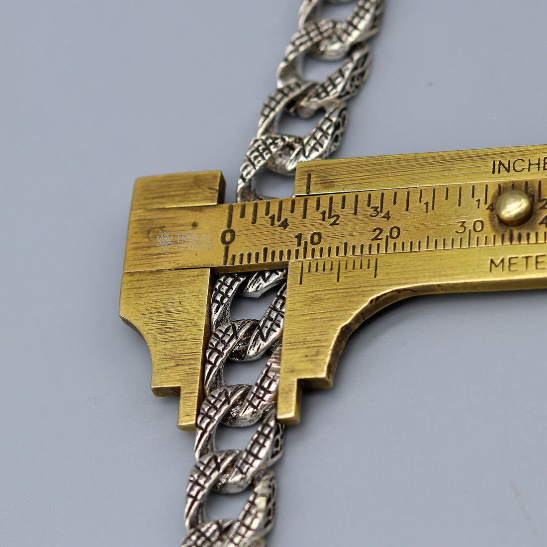10mm Vintage design 925 sterling silver men's bracelet  sbr739 - TRIBAL ORNAMENTS