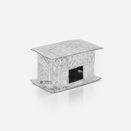 925 sterling silver small hut or home toy for crawling Krishna/ laddu Gopala gift  su1298