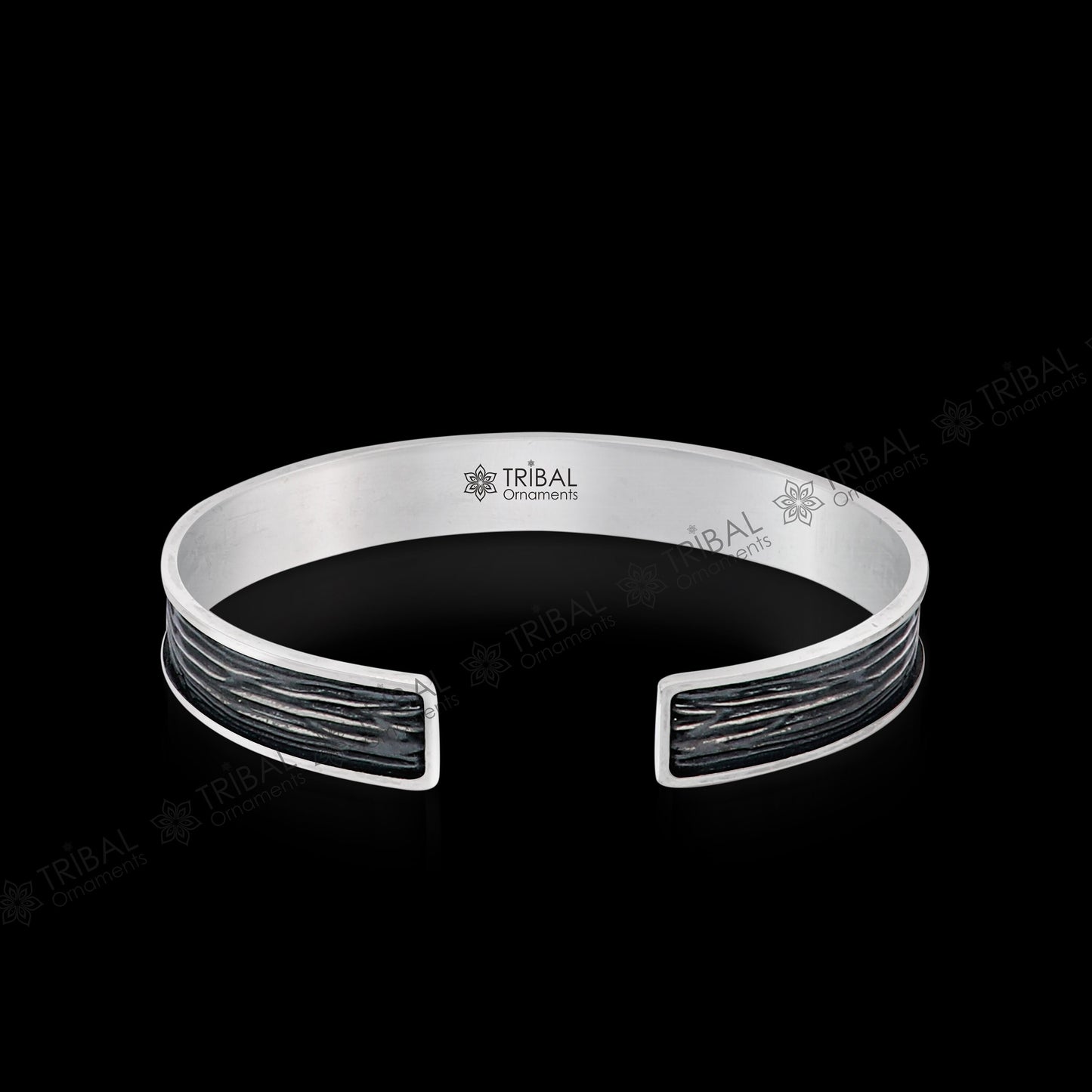 925 Sterling silver Goddess mantra bracelet "JAI MATA DI "Adjustable cuff kada bangle for mens and girls cuff234