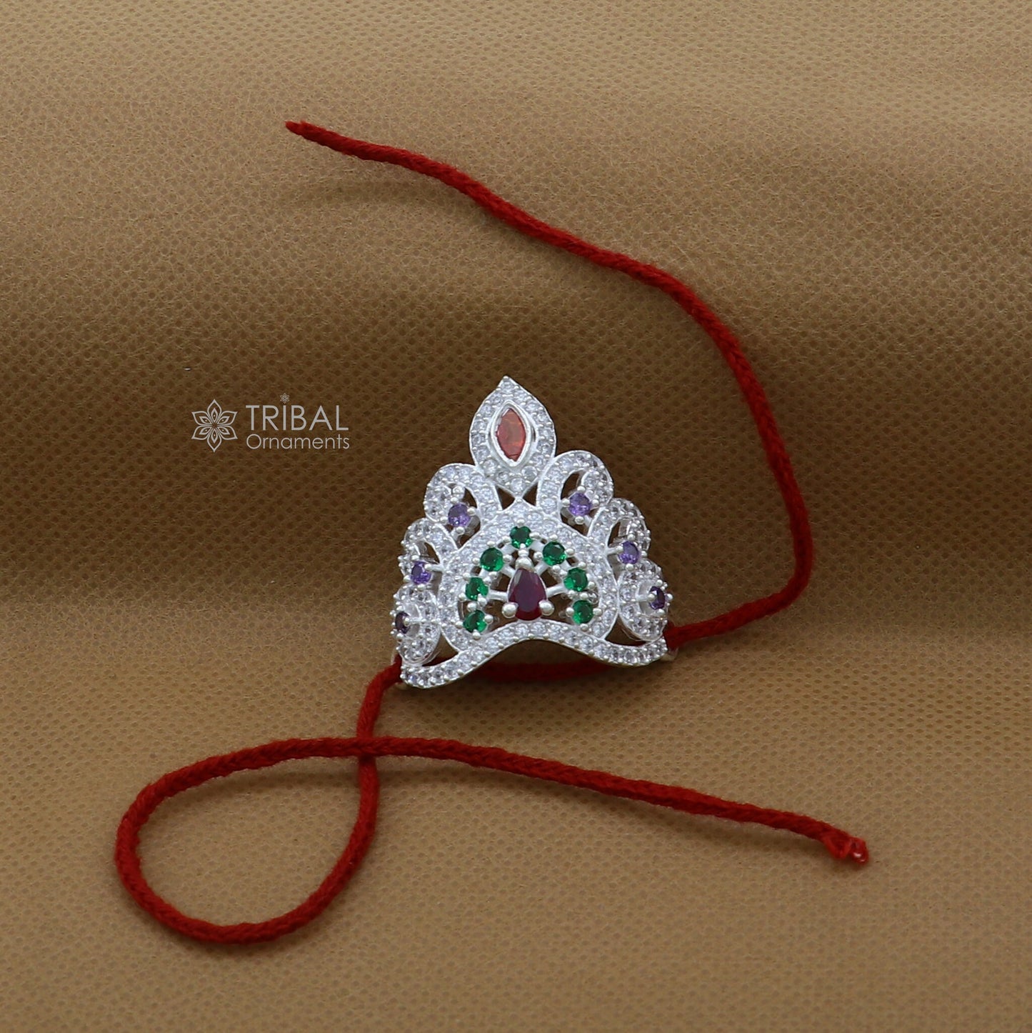 925 sterling silver handmade lord baby Krishna Mukut, amazing Laddu Gopala, crawling Krishna crown head jewelry SM11