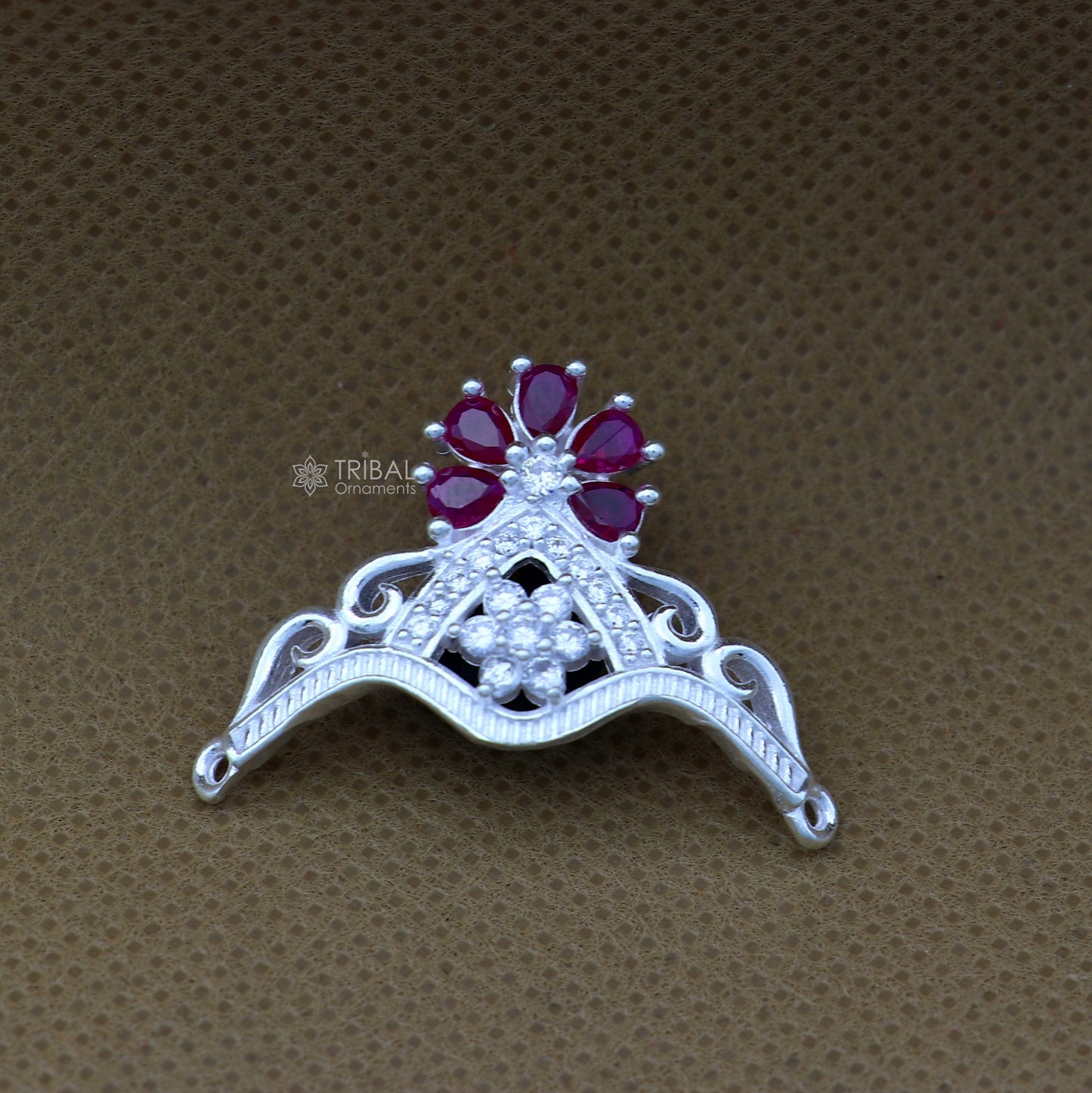 Unique design cz stone jadau handmade 925 sterling silver lord Krishna baby Mukut, amazing Laddu Gopala, crawling krishna crown Mukut SM15 - TRIBAL ORNAMENTS