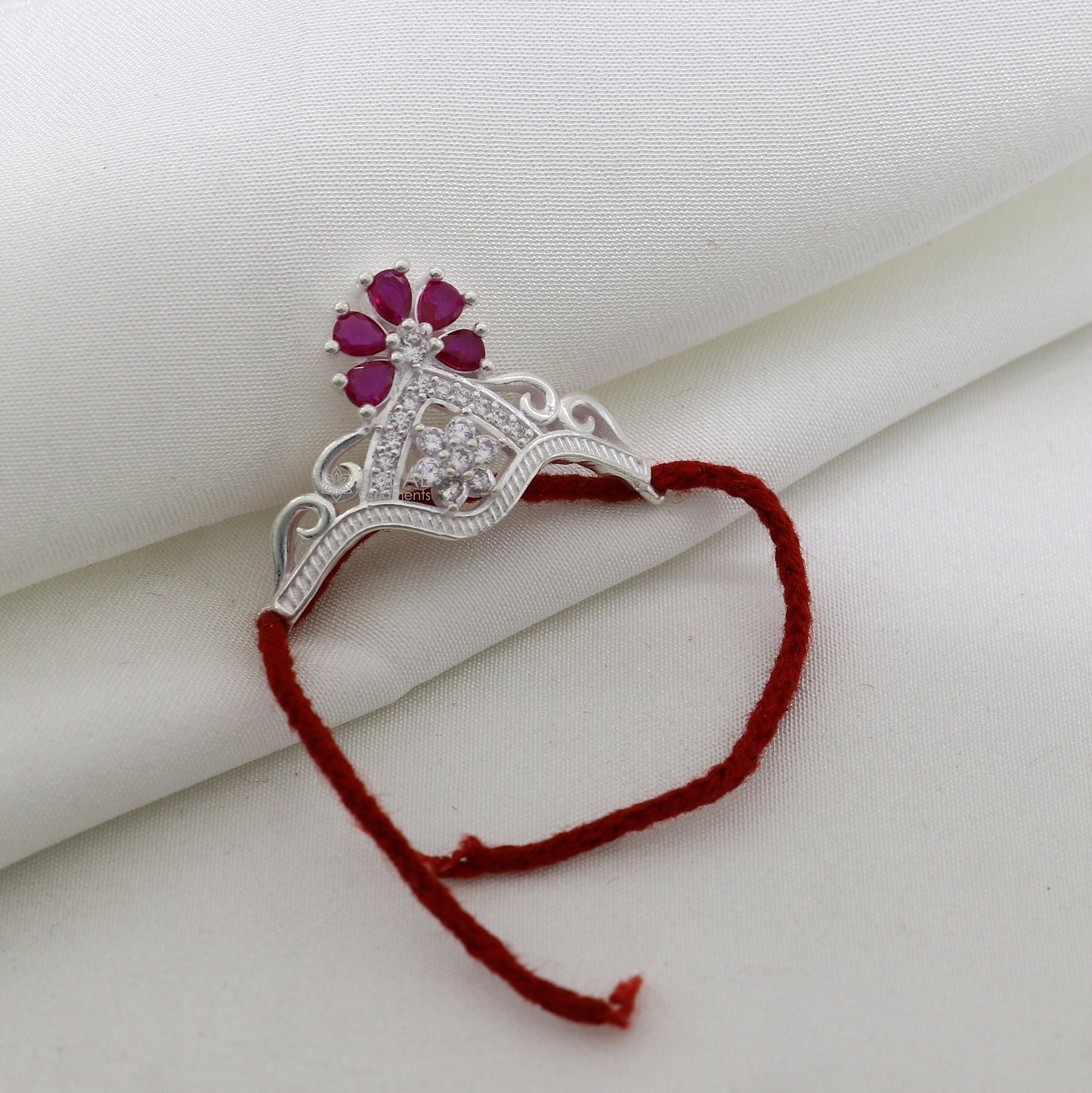 Unique design cz stone jadau handmade 925 sterling silver lord Krishna baby Mukut, amazing Laddu Gopala, crawling krishna crown Mukut SM15 - TRIBAL ORNAMENTS