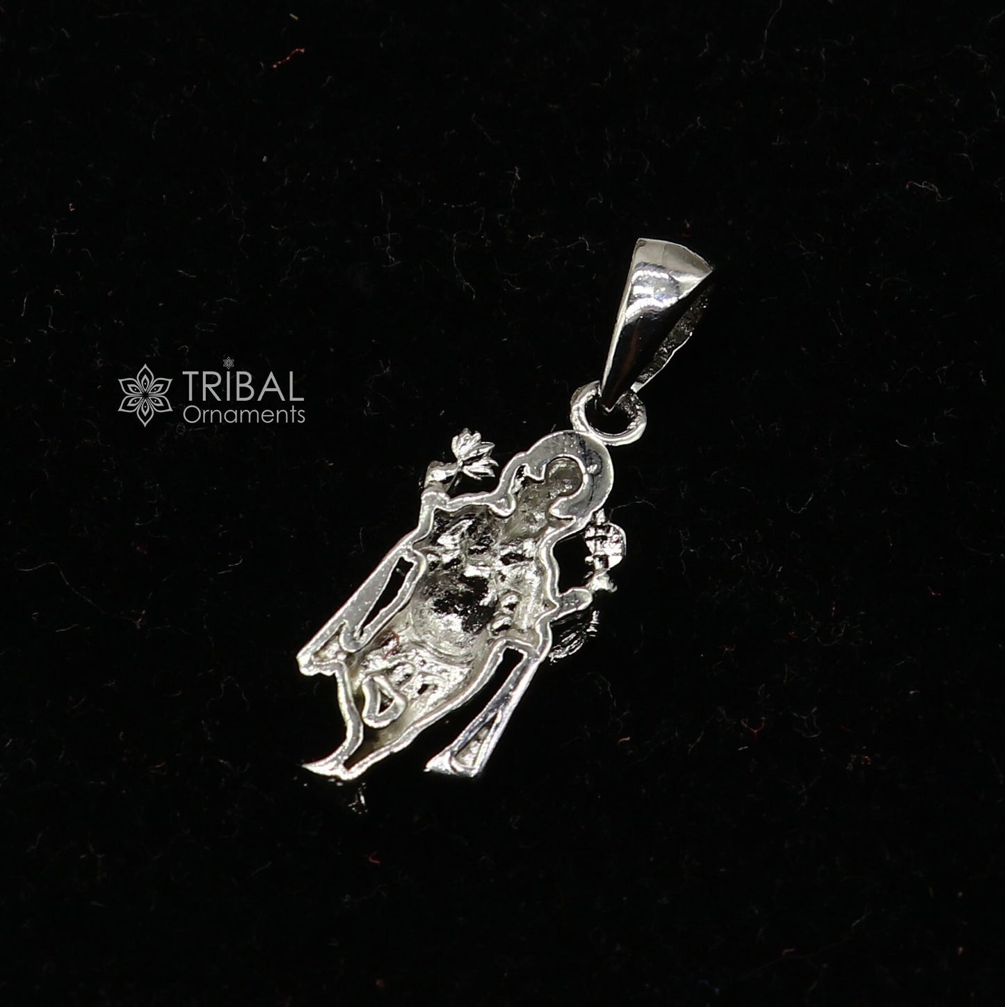 925 sterling silver Lord Ganesha standing design pendant necklace, Lord Ganesha unique style handmade pendant for unisex gift  Nsp829