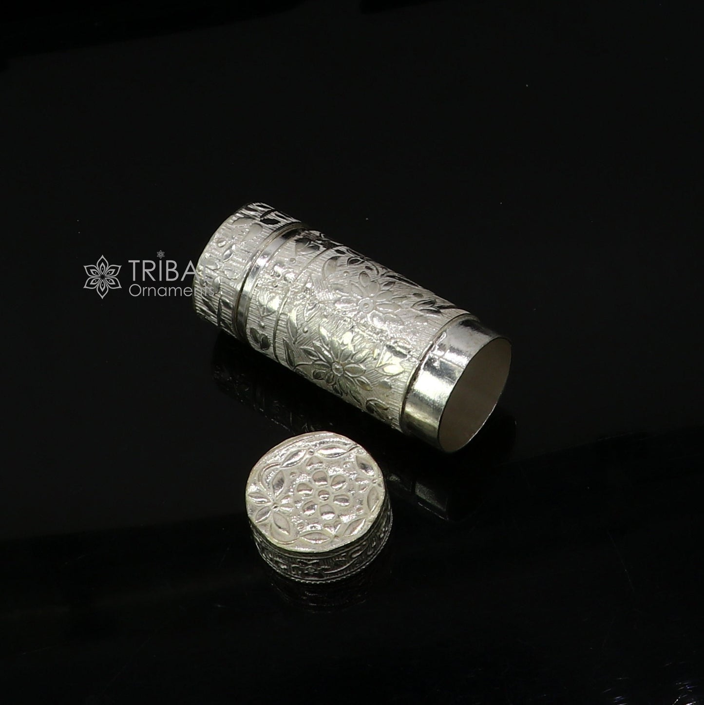 925 fine solid silver handmade small tobacco box, fennel box, storage box silver utensils, silver box, men's accessories stb857