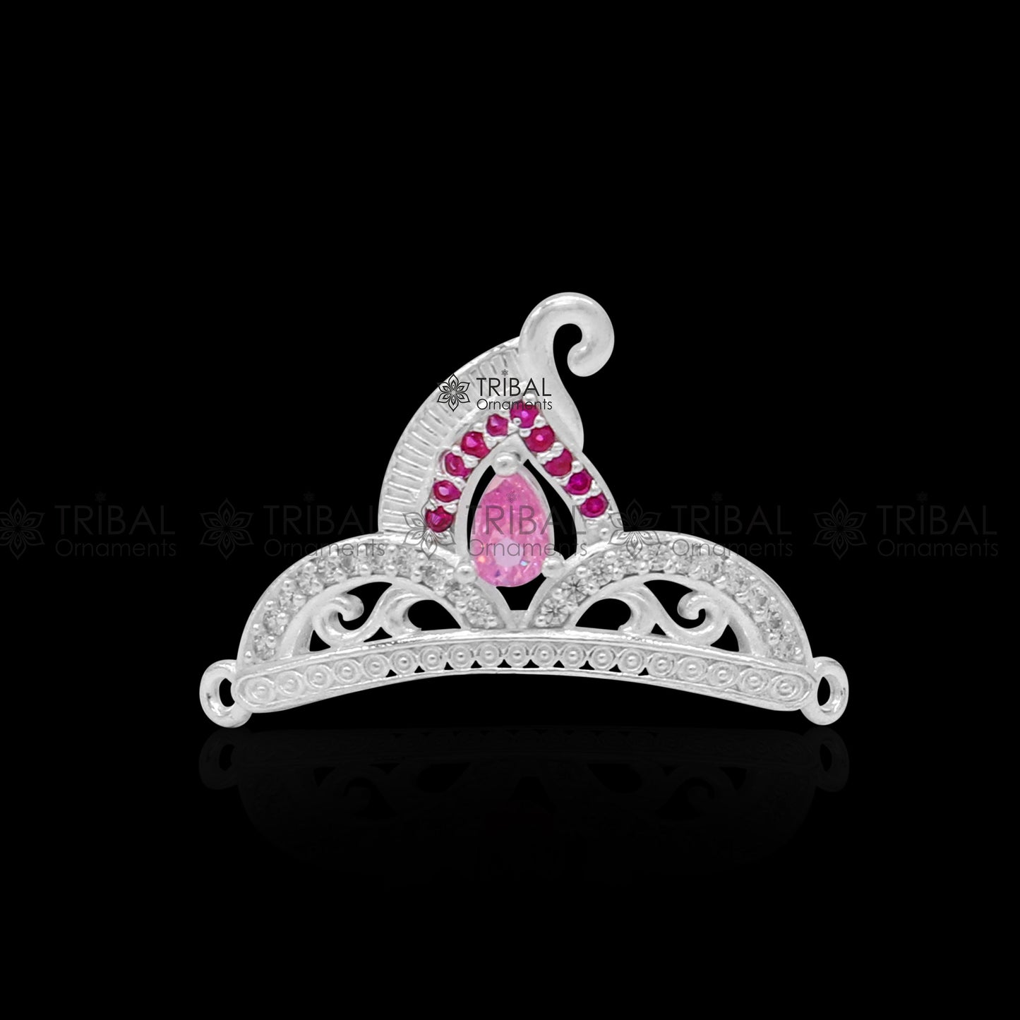 925 sterling silver Unique design cz stone jadau handmade lord Krishna baby Mukut, amazing Laddu Gopala, crawling krishna crown Mukut SM18