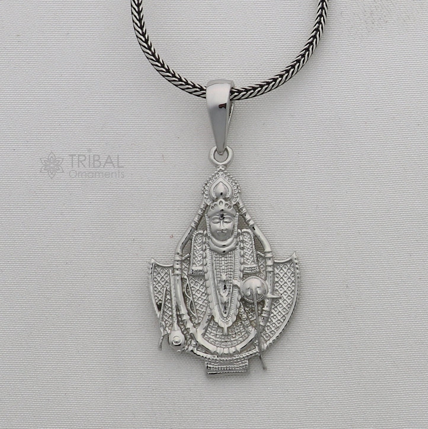 925 sterling silver Lord Krishna/ SAWALIYA ji/ SANWARIYA JI, amazing divine pendant locket tribal jewelry nsp806