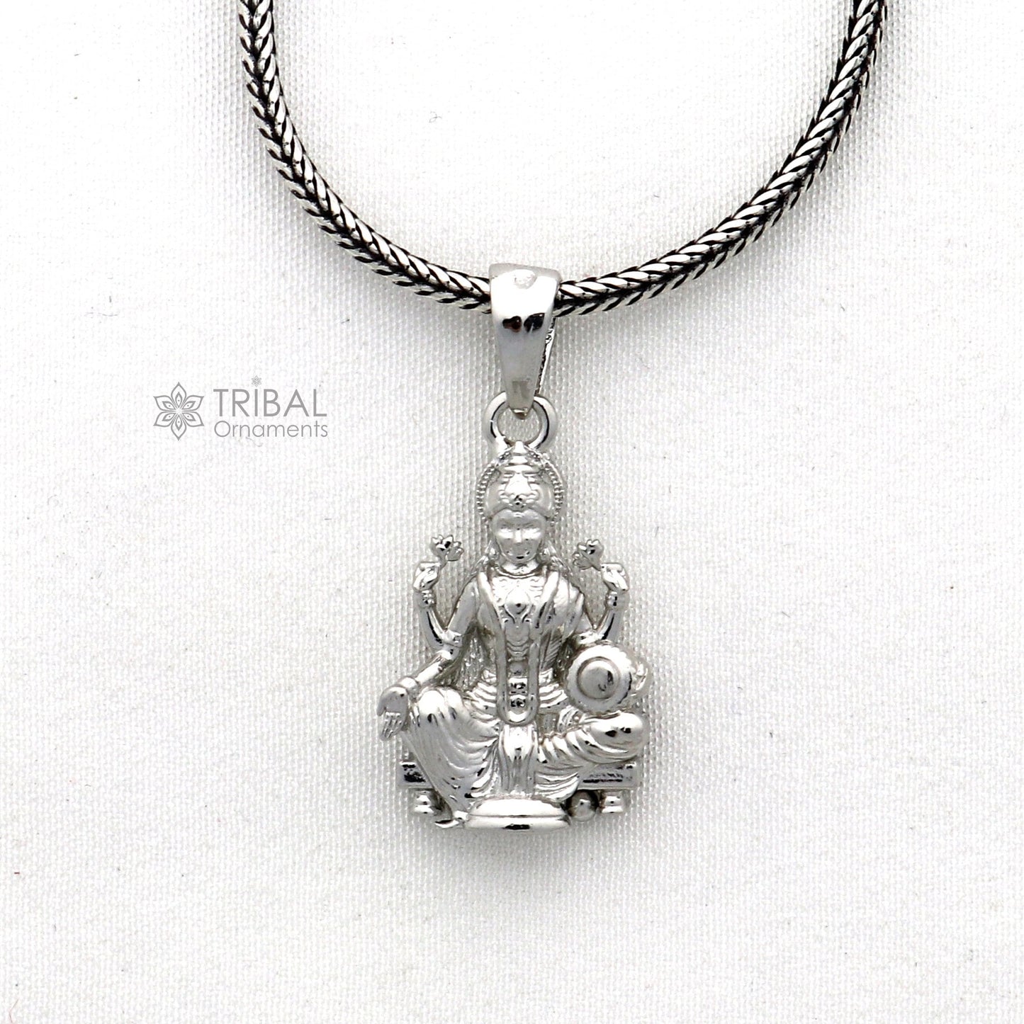 925 sterling silver handmade Goddess Maha Lakshmi/laxmi pendant, amazing divine lakshmi maa pendant gifting jewelry NSP826