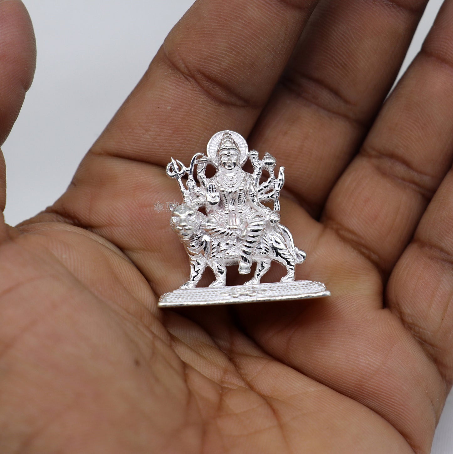 925 Sterling silver Goddess durga/bhawani maa, Pooja Articles statue, handcrafted decorative statue sculpture amazing gifting Art778