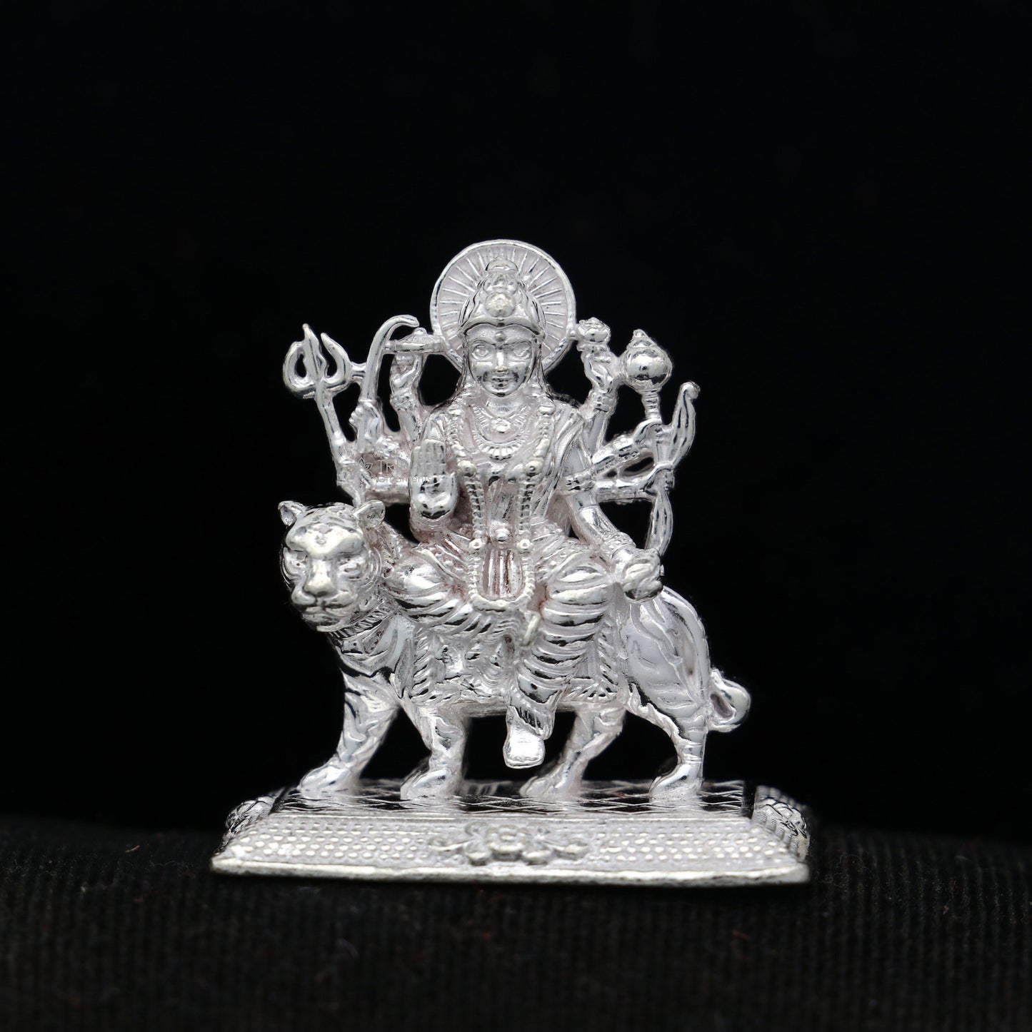 925 Sterling silver Goddess durga/bhawani maa, Pooja Articles statue, handcrafted decorative statue sculpture amazing gifting Art778