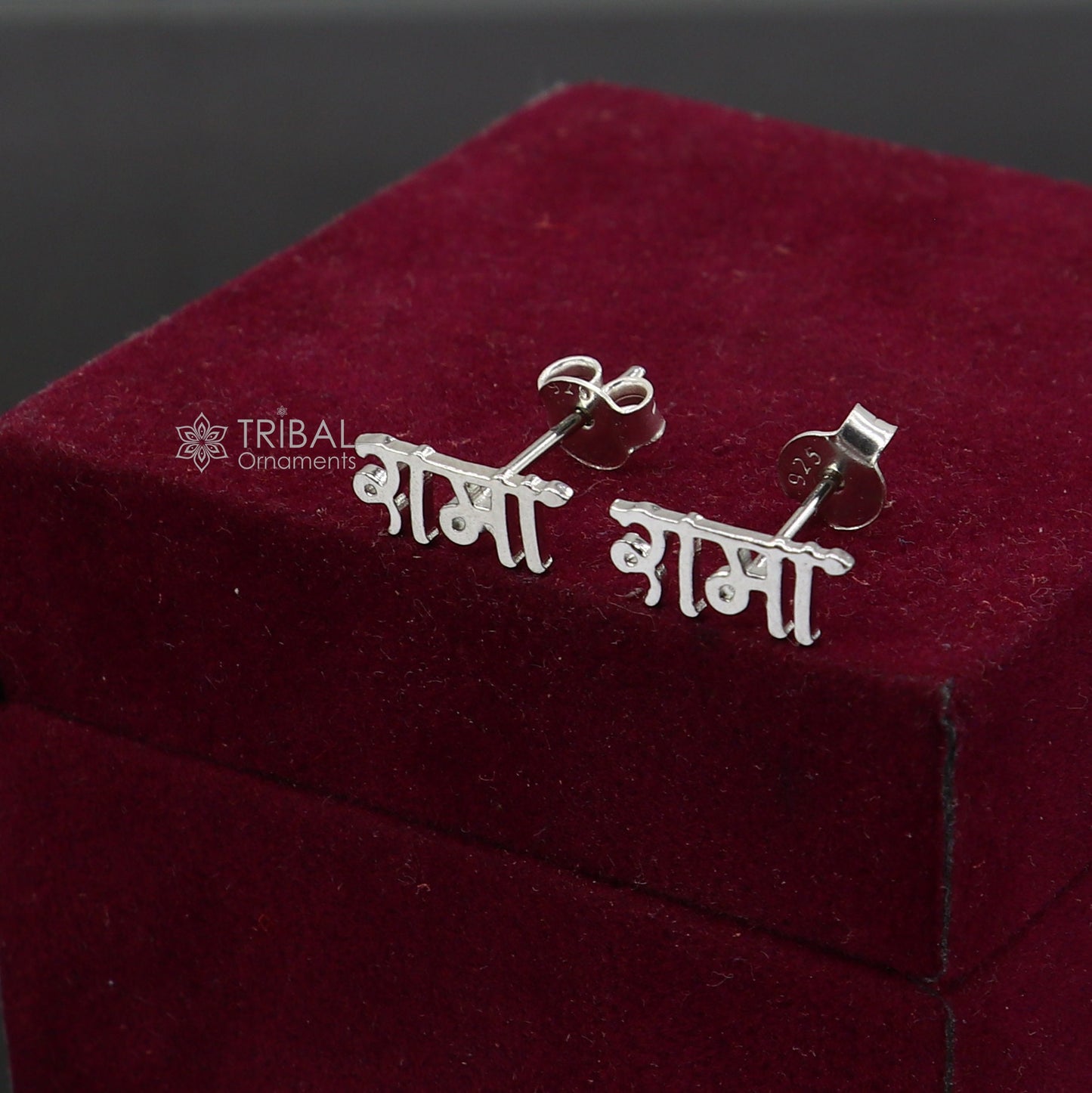 925 Sterling silver handmade Indian god lord Rama stud earring solid silver unisex cultural divine jewelry  s1307