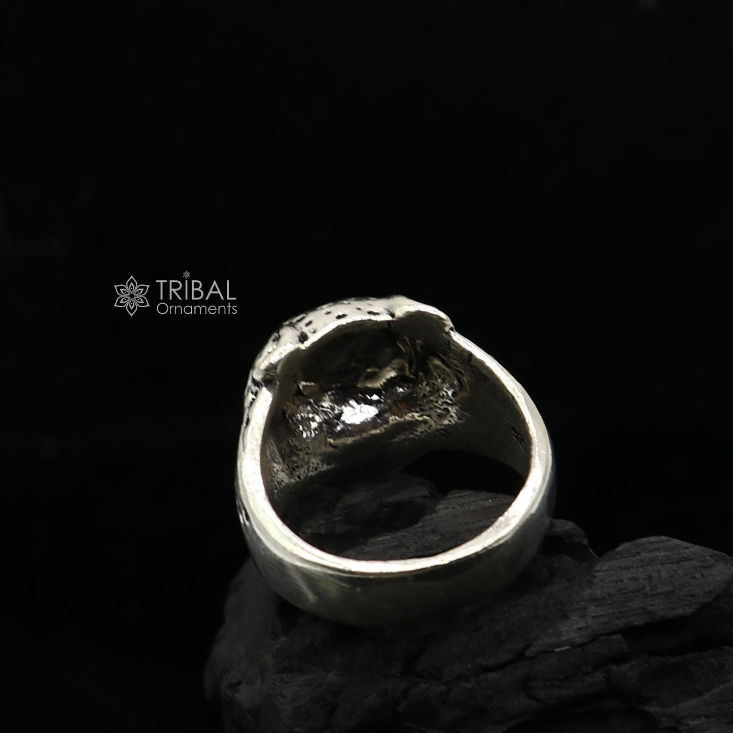 92.5% sterling silver handmade king leopard face for men's and boys gifting, stylish luxury lion ring  sr710