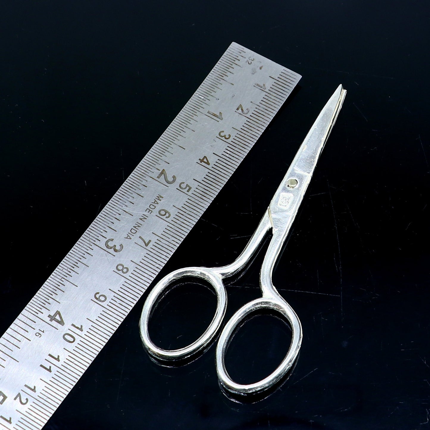 925 sterling silver handmade solid scissor, amazing unique silver tools for gifting to idols or puja articles su992