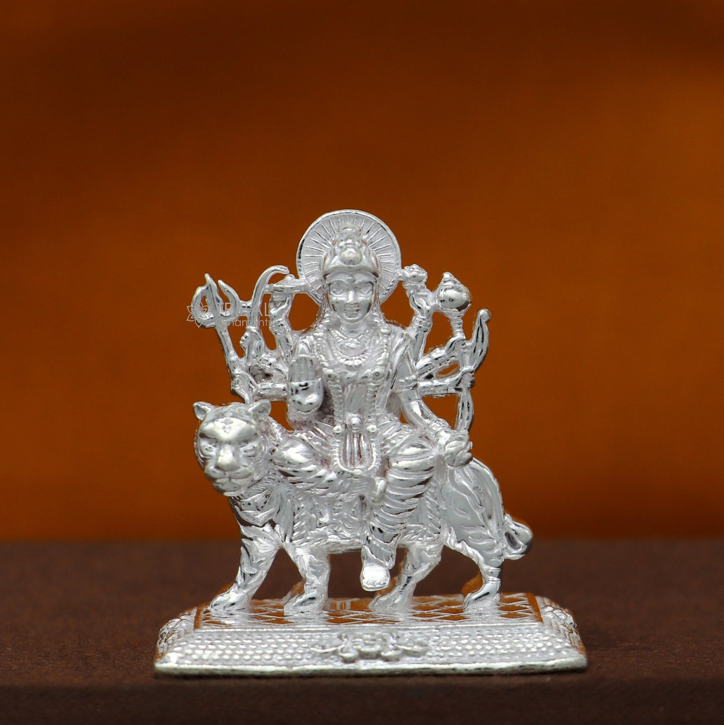 925 Sterling silver Goddess durga/bhawani maa, Pooja Articles statue, handcrafted decorative statue sculpture amazing gifting Art778