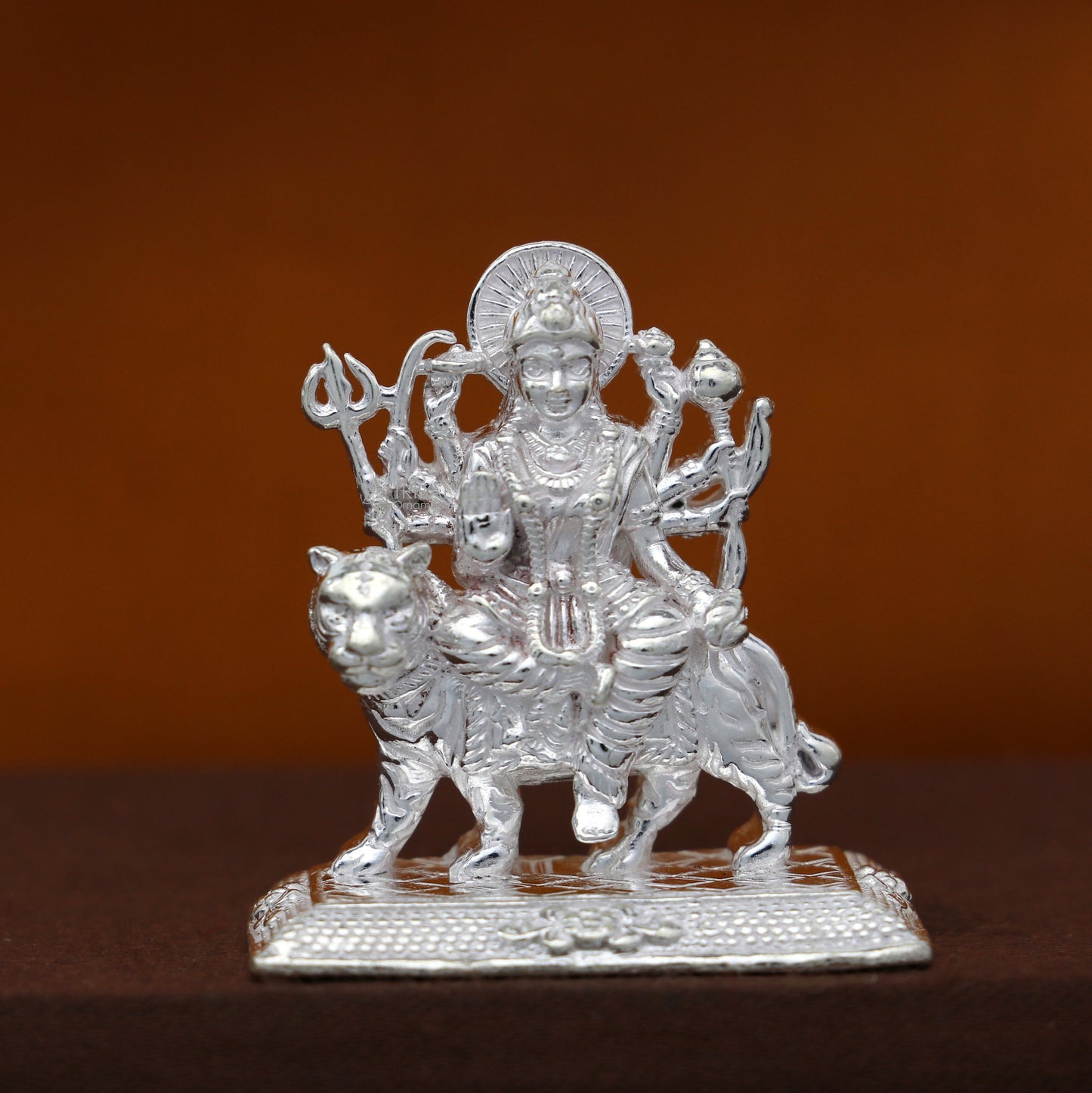 925 Sterling silver Goddess durga/bhawani maa, Pooja Articles statue, handcrafted decorative statue sculpture amazing gifting Art778