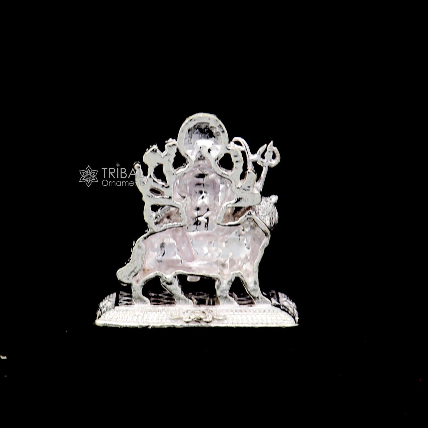 925 Sterling silver Goddess durga/bhawani maa, Pooja Articles statue, handcrafted decorative statue sculpture amazing gifting Art778