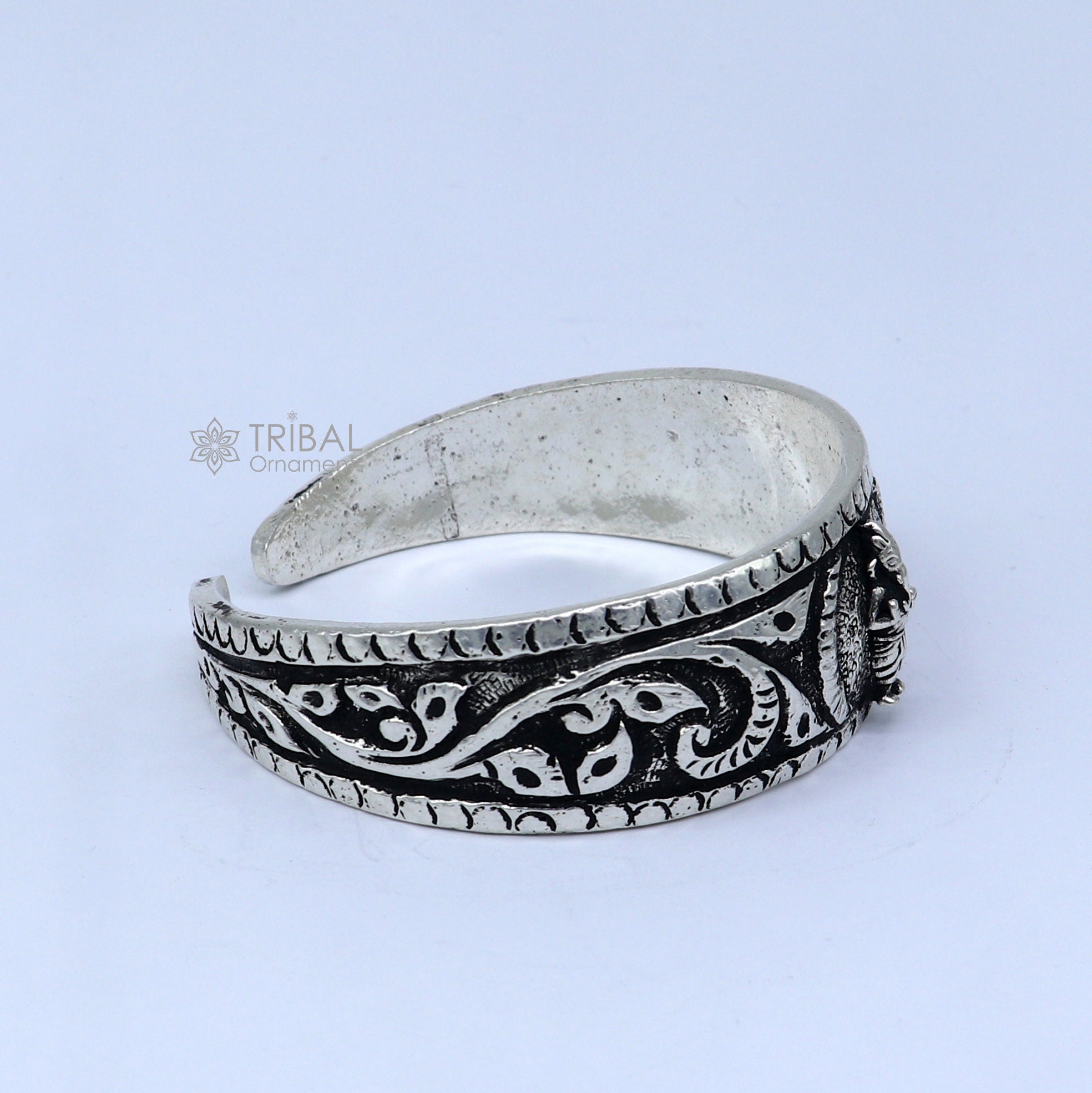 925 Sterling Silver Pair Bracelet hot , Hindu God Design Bangle Beautiful Design Silver Bracelet Silver Hand Cuff Handmade Bracelet Jewelry