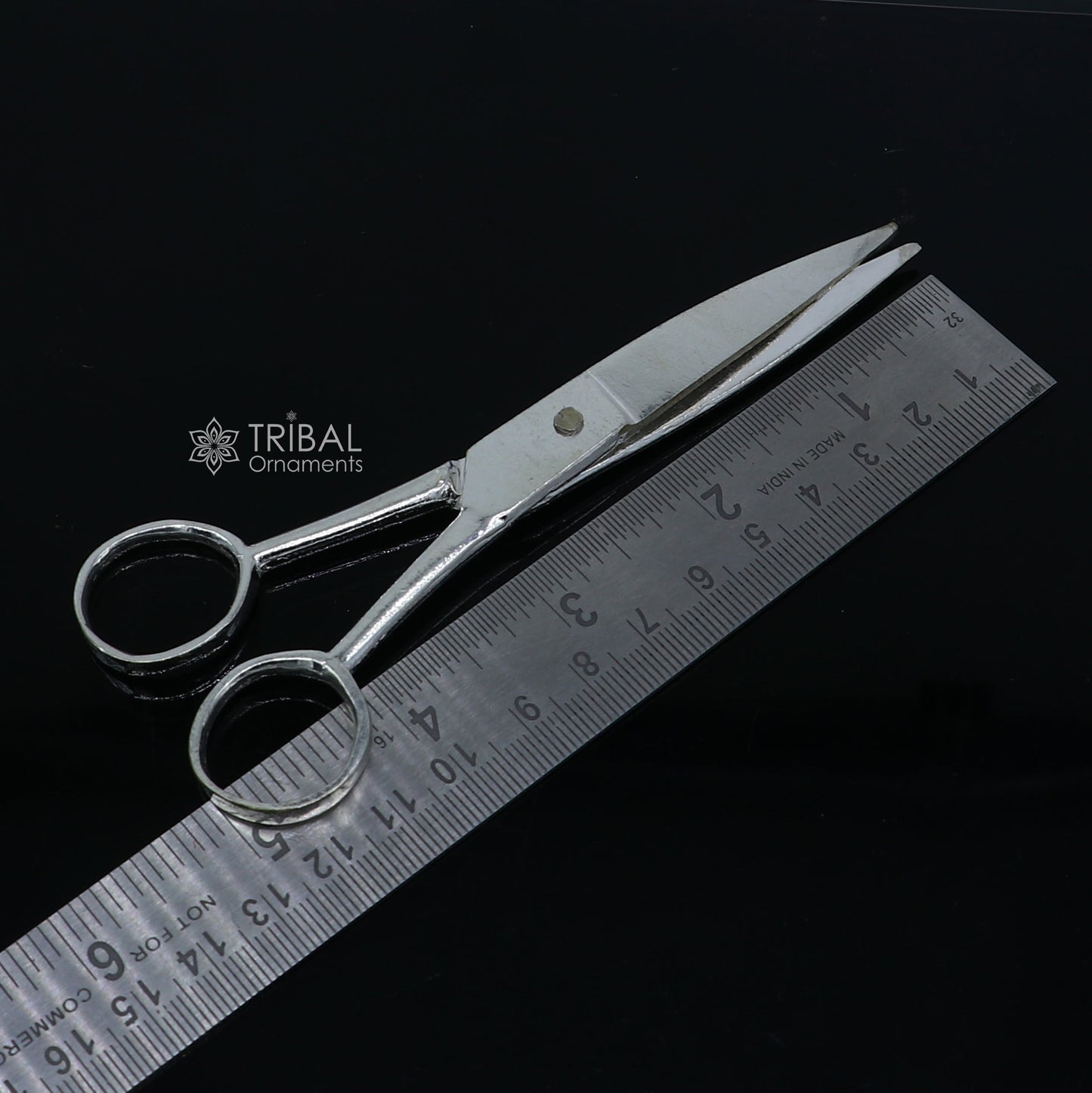 925 sterling silver handmade solid scissor, amazing unique silver tools for gifting to idols or puja articles su1307