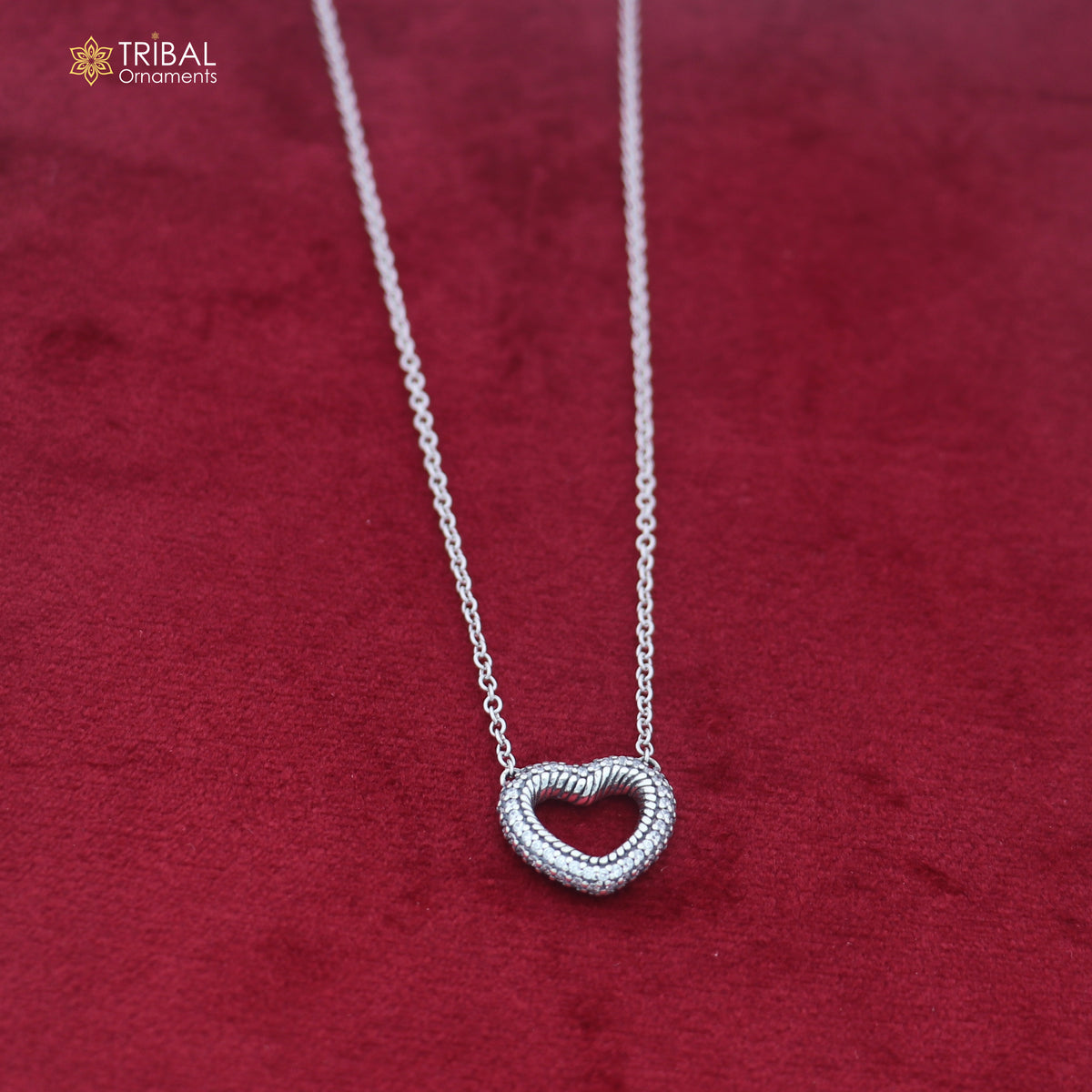 925 sterling silver zircon stone heart shape necklace ms160