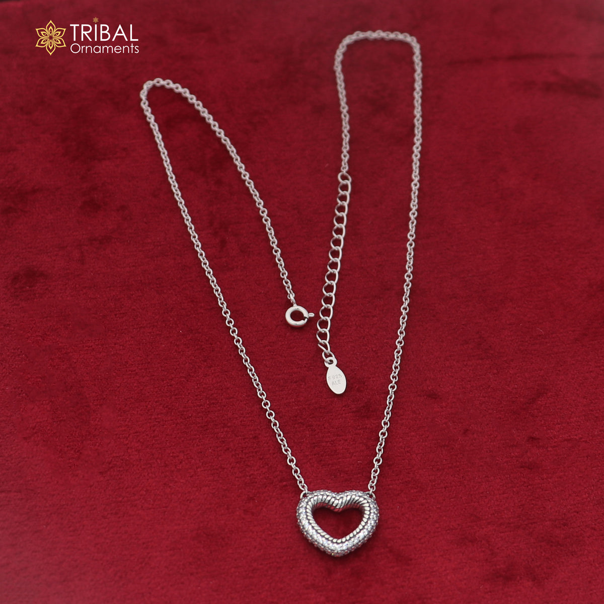 925 sterling silver zircon stone heart shape necklace ms160