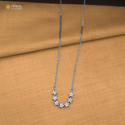 925 sterling silver zircon stone star style classical necklace ms162