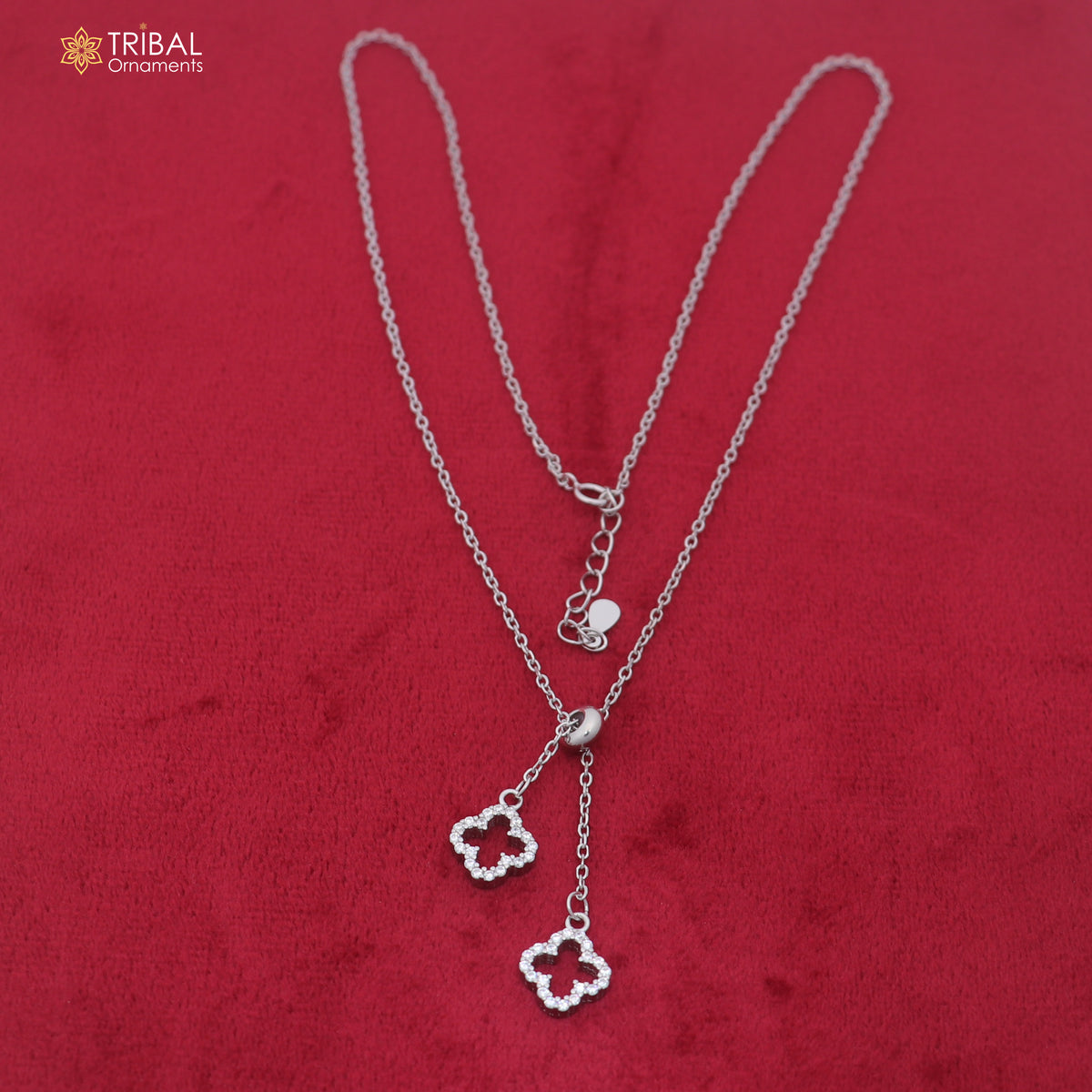 925 sterling silver floral style zircon stone pendant for women's ms165