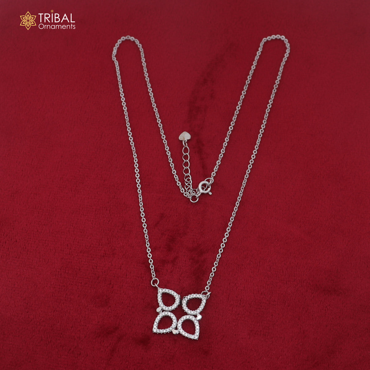 925 sterling silver floral style zircon stone elegant pendant for women's  ms164