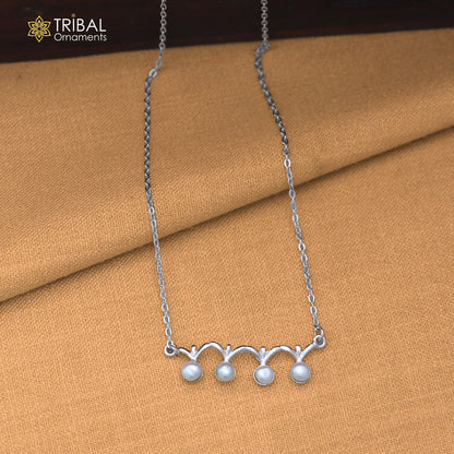 925 sterling silver pearl style stylish pendant for women's ms166