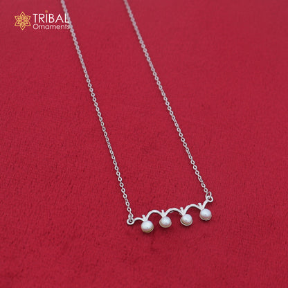925 sterling silver pearl style stylish pendant for women's ms166