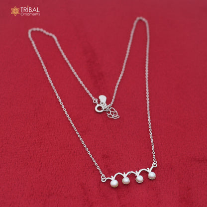 925 sterling silver pearl style stylish pendant for women's ms166