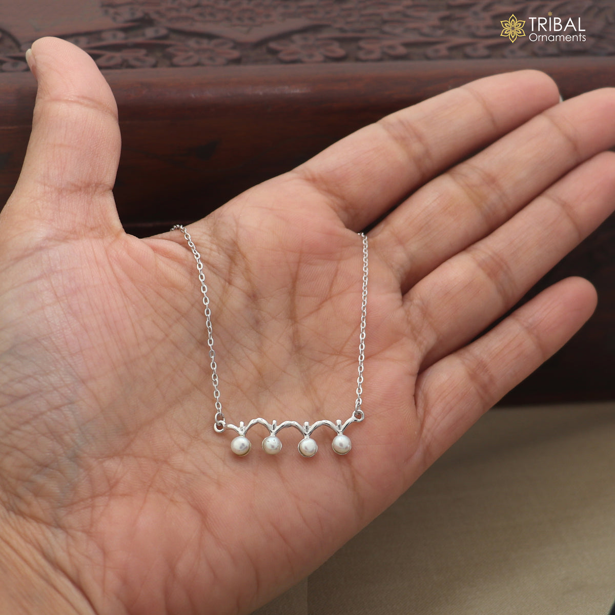 925 sterling silver pearl style stylish pendant for women's ms166