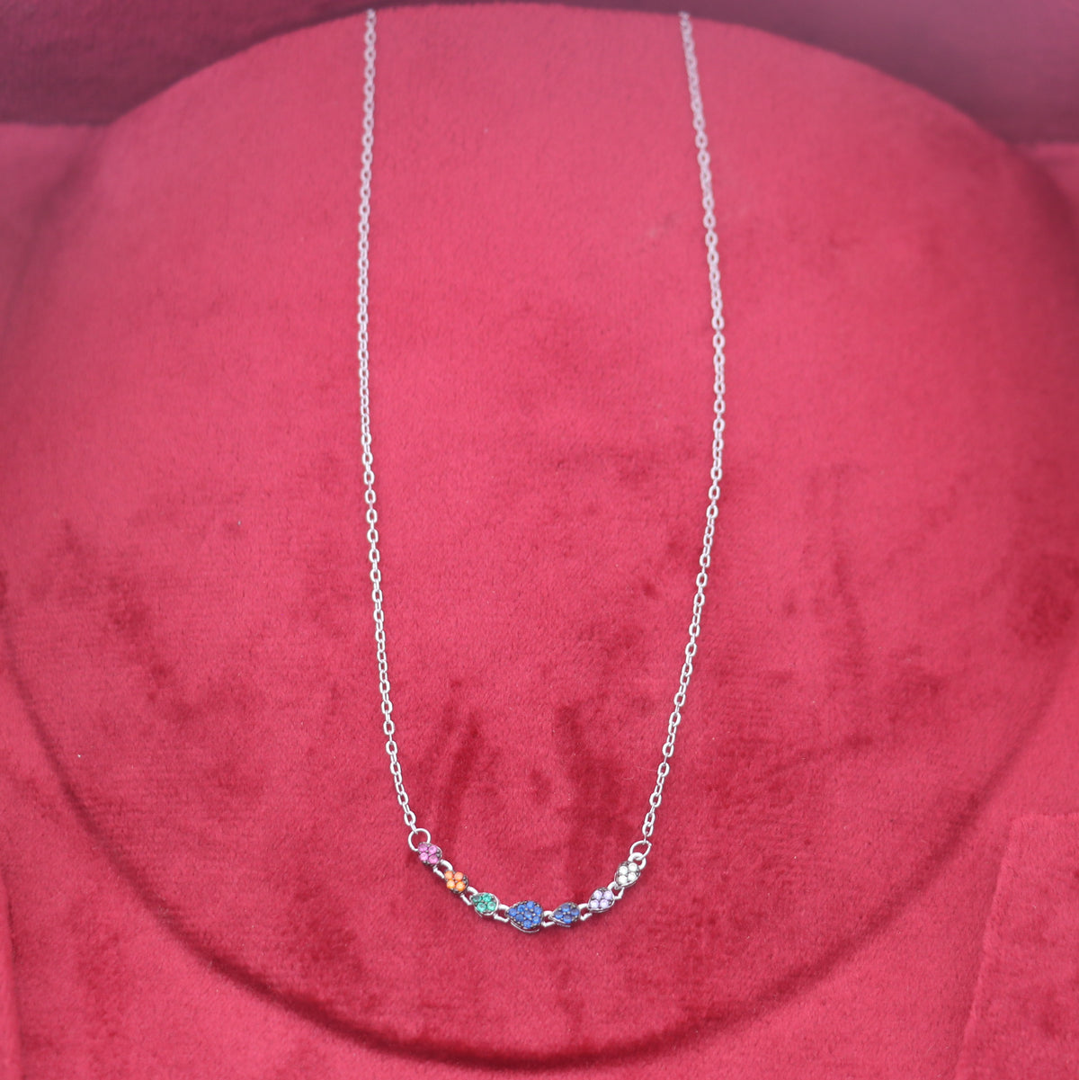 925 sterling silver zircon stone heart design amazing necklace for women ms169