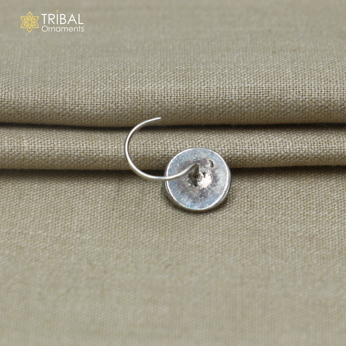 925 sterling silver vintage flower style nose pin ethnic tribal jewelry np138