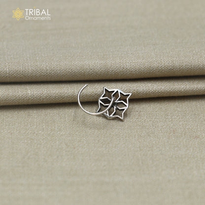 925 sterling silver vintage flower style nose pin ethnic tribal jewelry np139