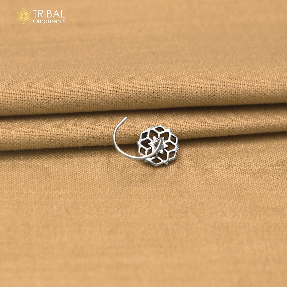 925 sterling silver vintage star style nose pin ethnic tribal jewelry np141