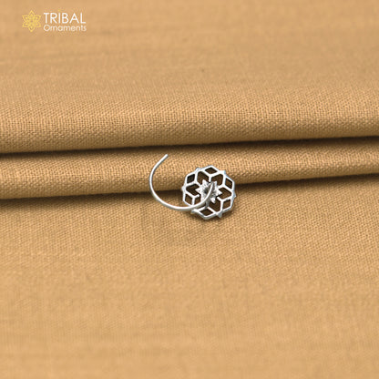 925 sterling silver vintage star style nose pin ethnic tribal jewelry np141