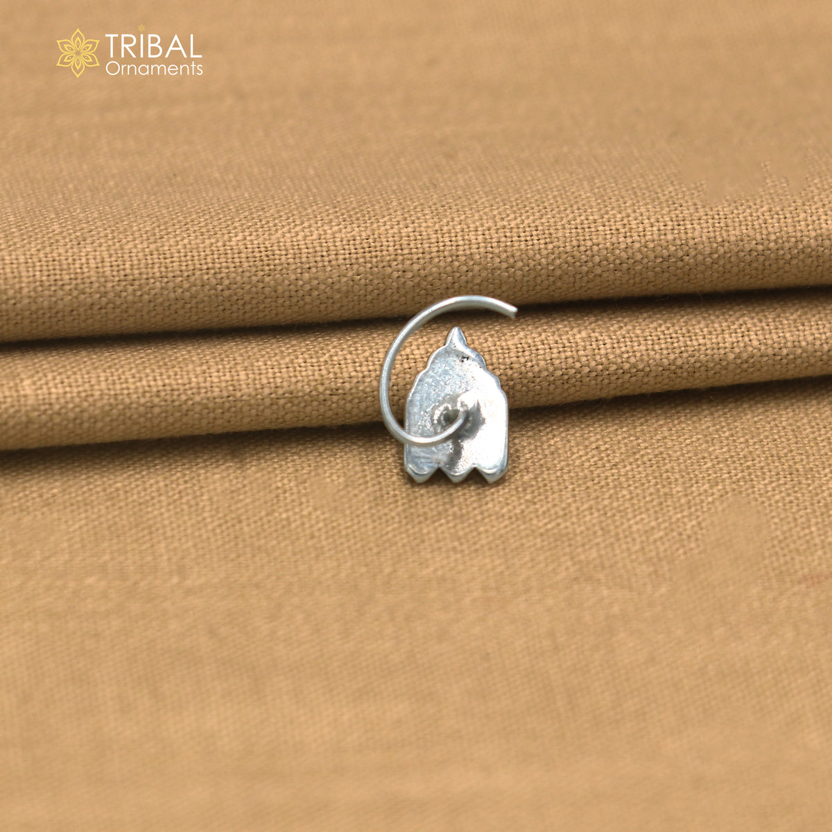 925 sterling silver vintage stylish design nose pin ethnic tribal jewelry np143