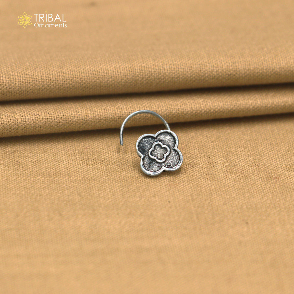 925 sterling silver vintage stylish design nose pin ethnic tribal jewelry np144