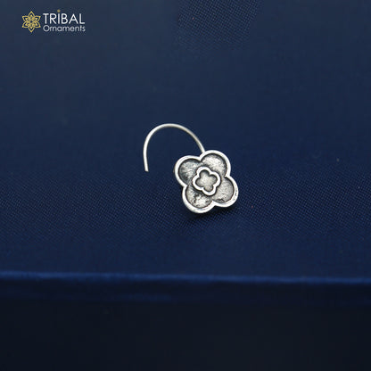 925 sterling silver vintage stylish design nose pin ethnic tribal jewelry np144